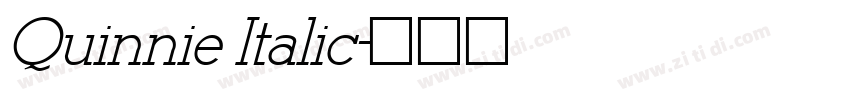 Quinnie Italic字体转换